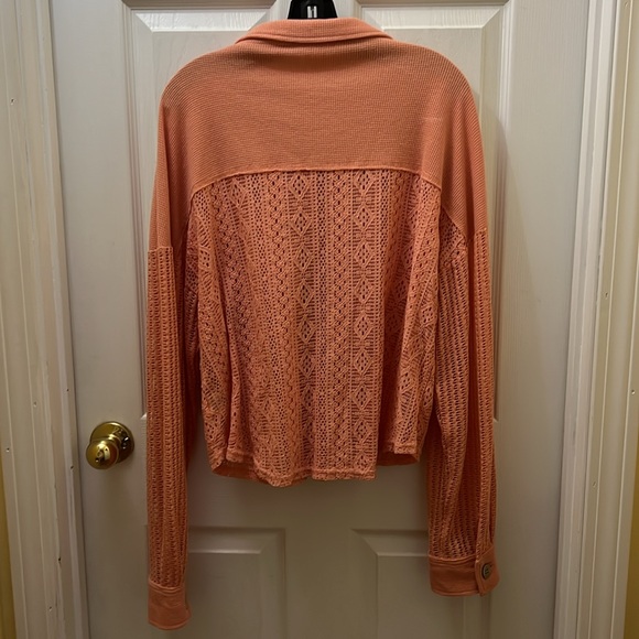 By New In - Beautiful lace Shacket button down - Picture 4 of 4